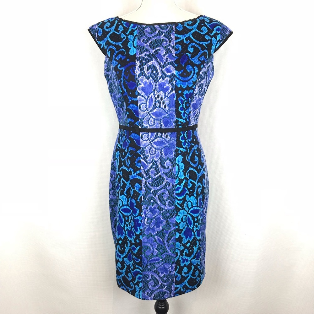 MAGGY LONDON | Print Ponte Sheath Dress
